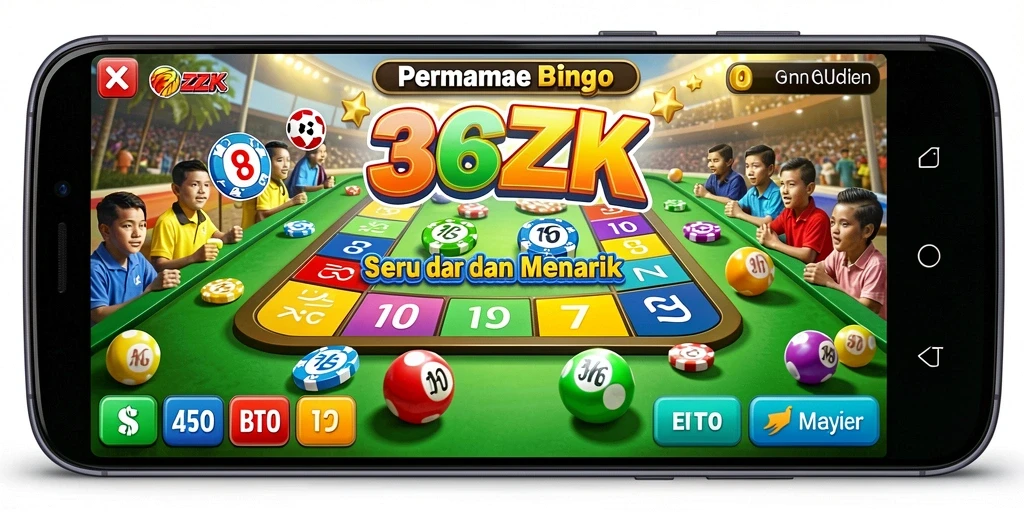 Tampilan menarik dari gameplay Bingo di 365ZK.