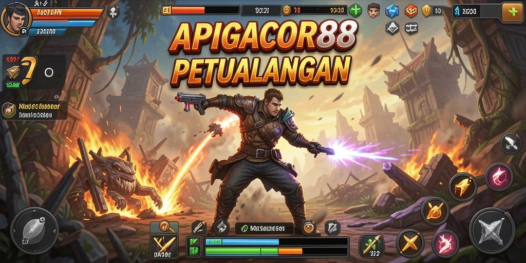 Tampilan gameplay APIGACOR88 yang penuh aksi dan ketegangan.
