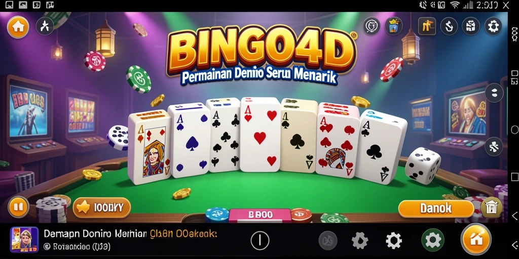 Tampilan gameplay BINGO4D yang seru dan interaktif.
