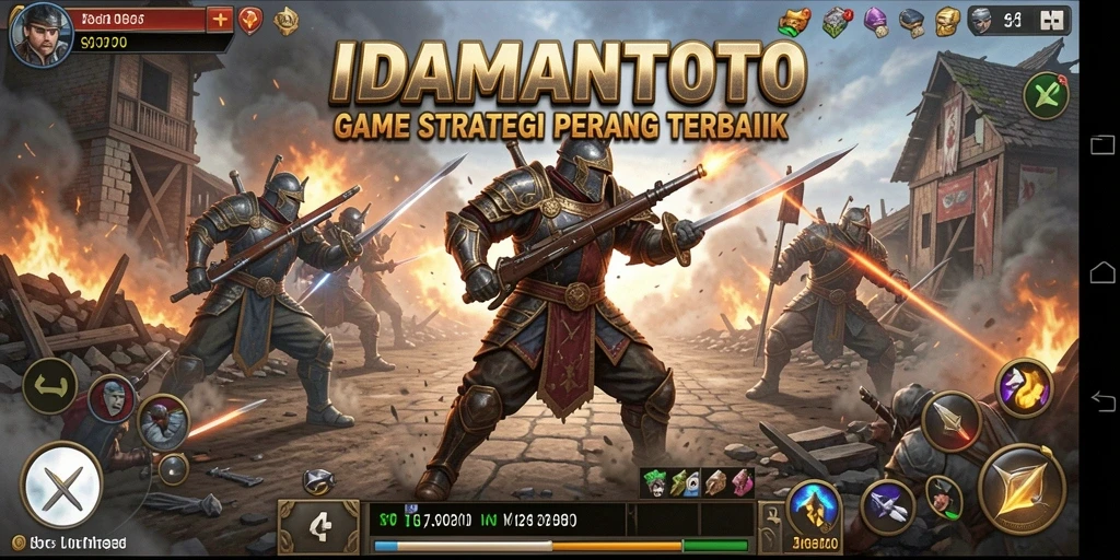 Gameplay mendebarkan dalam IDAMANTOTO dengan pertempuran strategi.