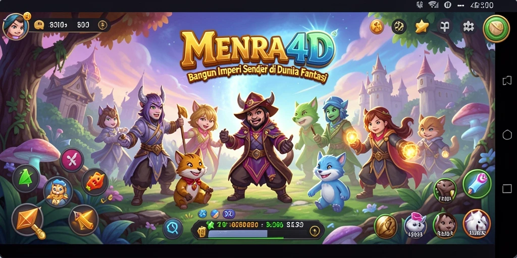 Tampilan gameplay MENARA4D yang memukau dan penuh strategi.