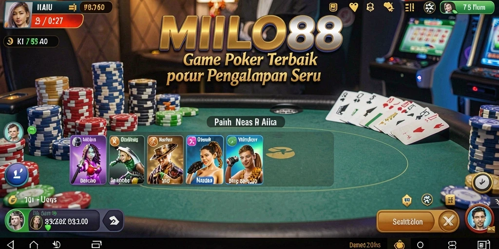 Gameplay seru MILO88 dengan aksi poker menegangkan.
