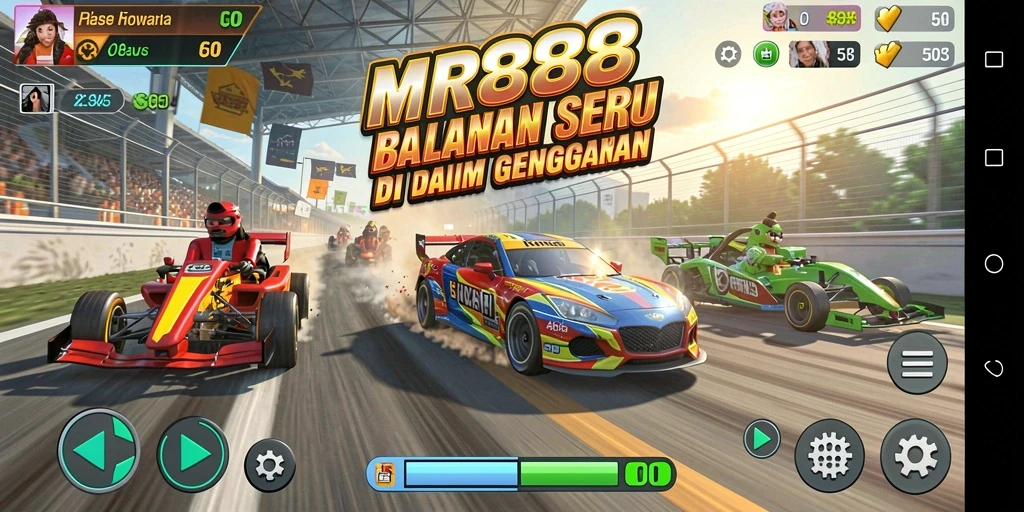 Gameplay Racing intens dan penuh aksi di MR888.