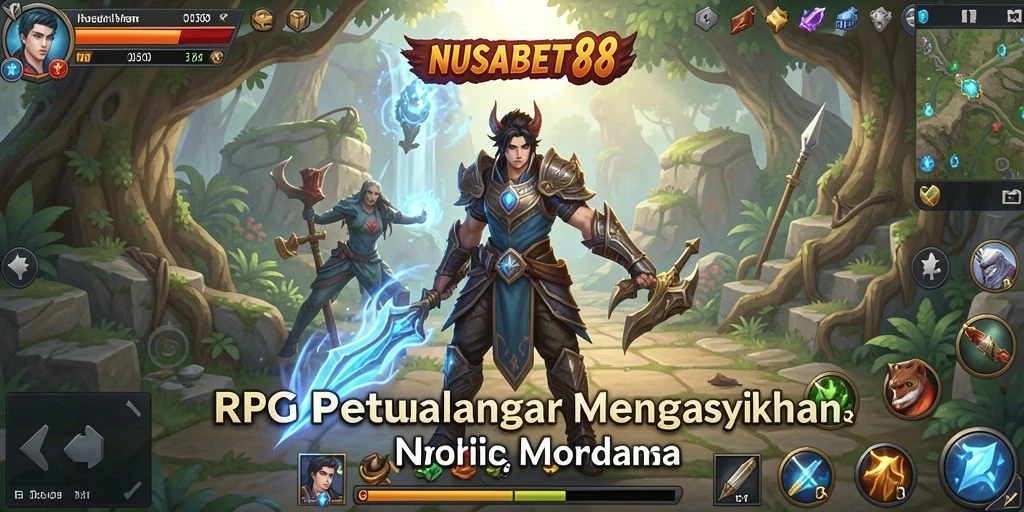 Tampilan gameplay RPG yang mendalam dan menarik di NUSABET88.