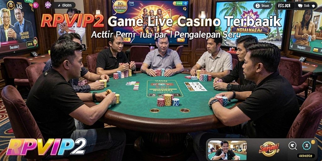 Tampilan luar biasa dari permainan Live Casino di RPVIP2.