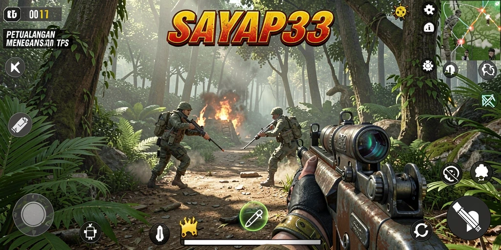 Tampilan gameplay SAYAP33 yang mendebarkan dan penuh aksi.