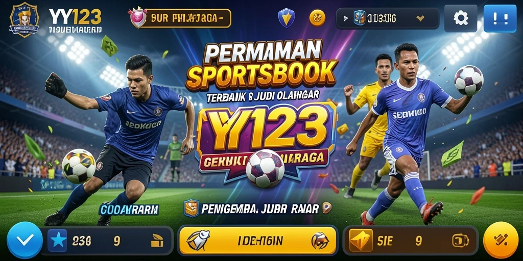 Screenshot YY123 menampilkan taruhan langsung dalam permainan olahraga.
